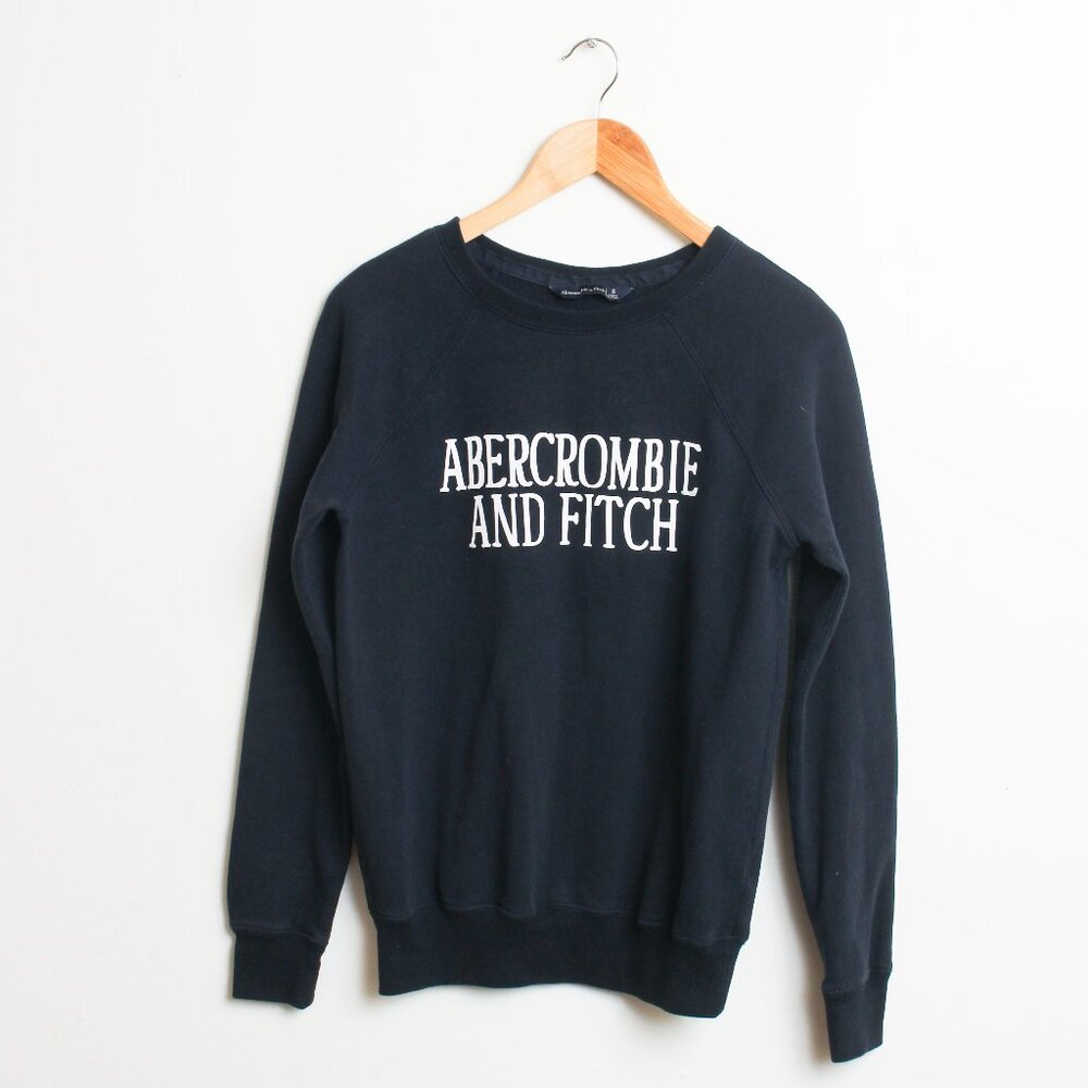 Abercrombie And Fitch Sweatshirt Womens Small Navy Blue Pullover